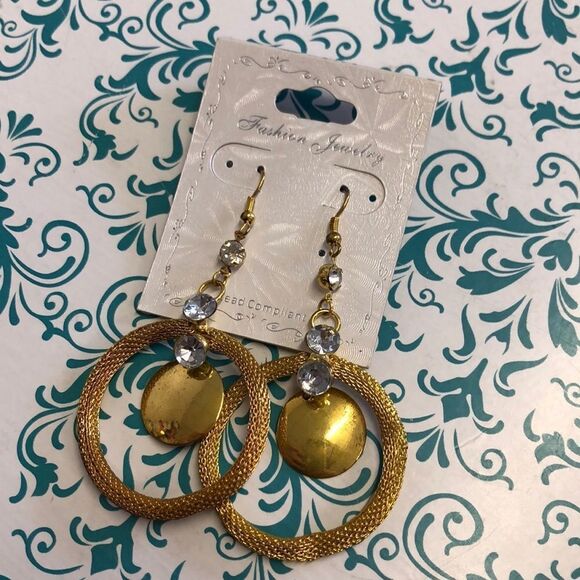 Yellow gold‎ plated Fashion Earrings - Picture 2 of 5